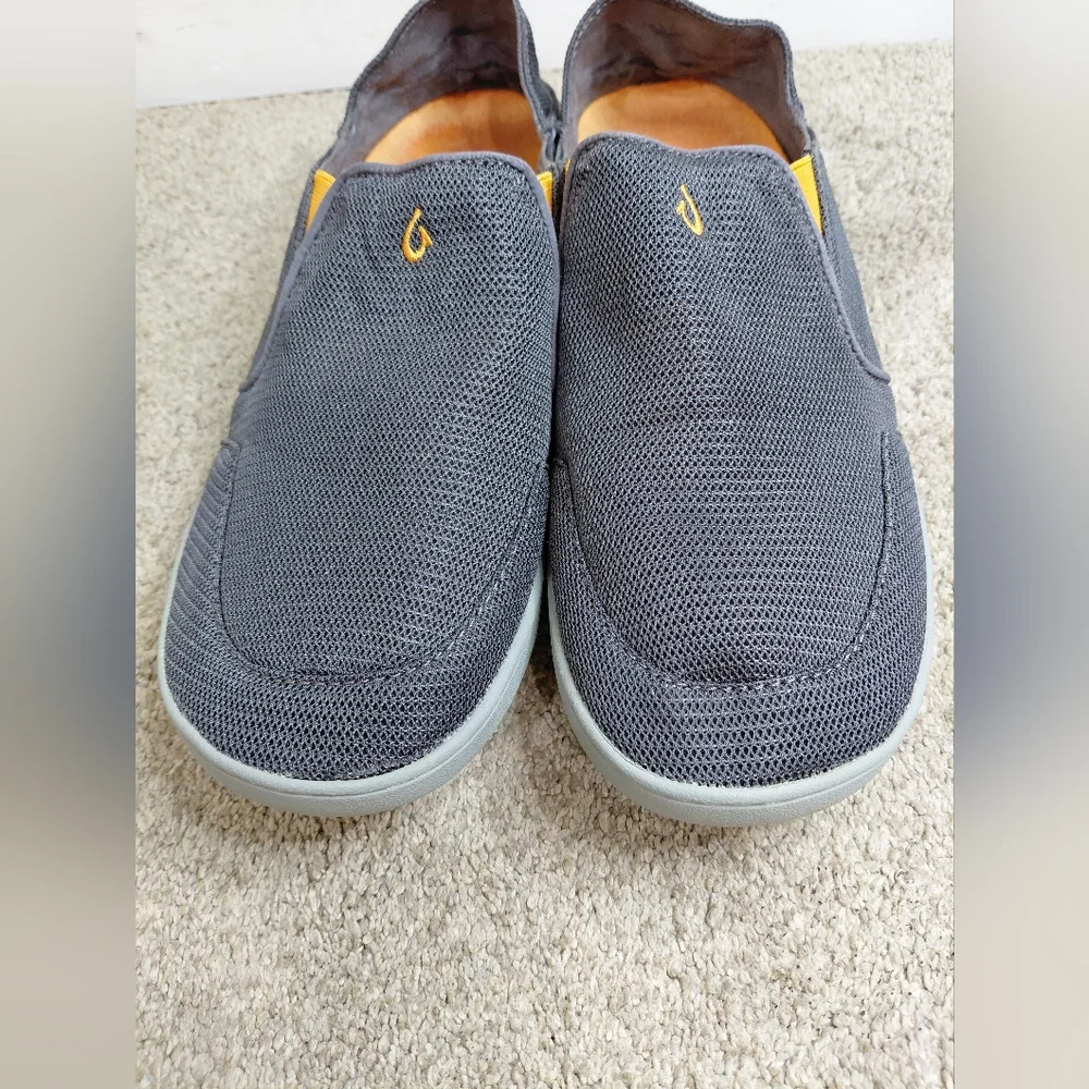 Olukai Men's 11.5M Gray Slip-On Shoes